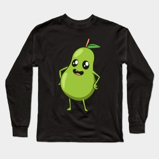 Kawaii Cartoon Pear Long Sleeve T-Shirt